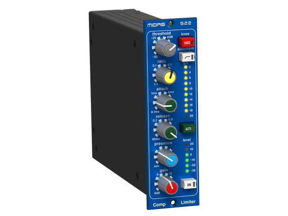 MIDAS COMPRESSOR LIMITER 522 V2 - компрессор/лимитер с динамическим контролем