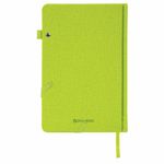 Ежедневник недатированный А5 138x213 мм BRAUBERG "Finest" под кожу, резинка, 136 л., зеленый, 111868