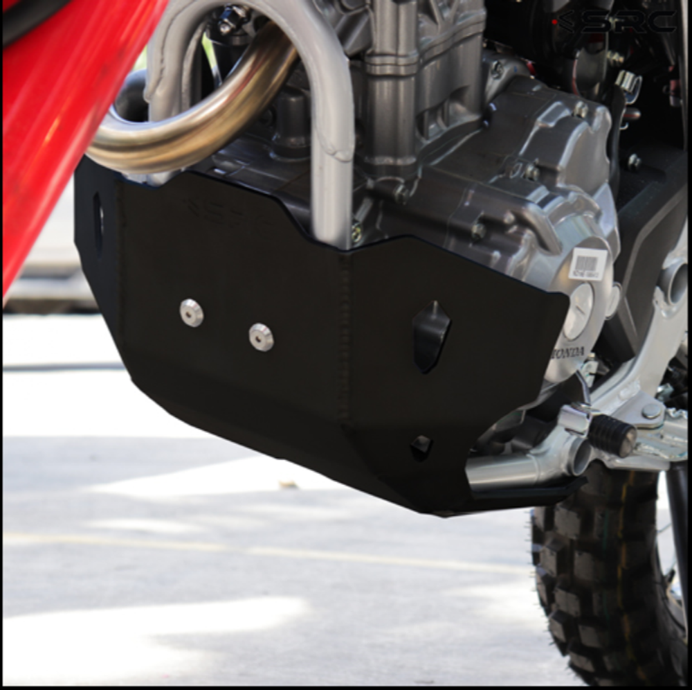 Skid Plate for Honda CRF300L (2021-2024). Aluminium, SRC Black