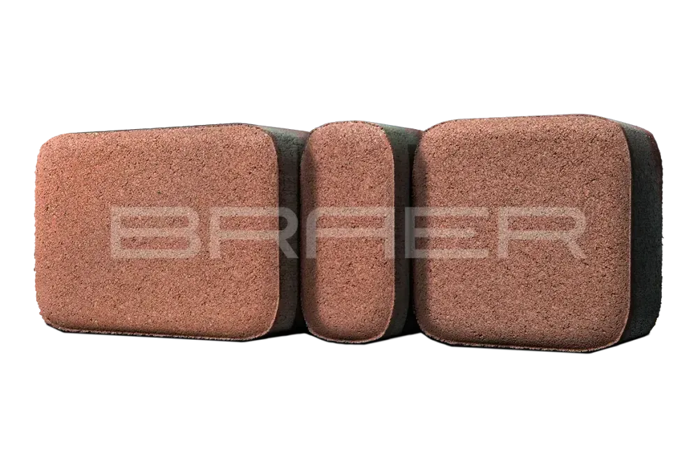 Тротуарная плитка Braer Классико, Винный, 60 мм