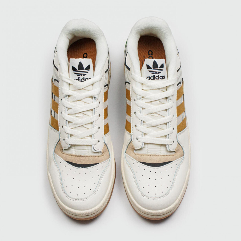 кроссовки Adidas Forum Low White Yellow