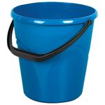 Ведро 12 л, без крышки, пластиковое, пищевое, с узором, цвет синий, LAIMA, 603894