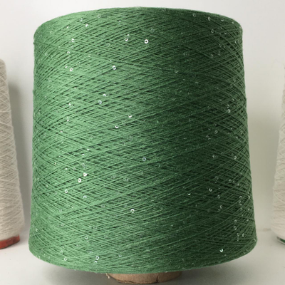 MAGIC; 100% хлопок, прозрачные пайетки 2мм; 580м/100гр; цвет: пыльно зелёный, прозрачные пайетки 2мм; S921