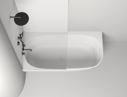 Ванна пристенная угловая матовая 170x85 SALINI Sofia Corner L 102525M