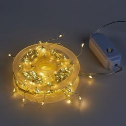 ULD-S1000-250-DTA WARM WHITE IP20 DEWDROP Гирлянда светодиодная Роса. 10м. 250 светодиодов. Теплый белый свет. Провод прозрачный. ТМ Uniel