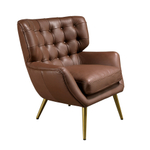 Кресло Angel Cerda Chester 5165 из темно-коричневой кожи