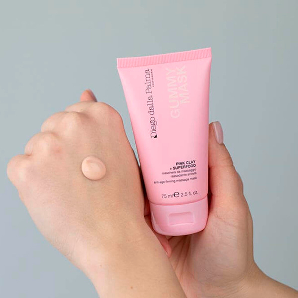 Лифтинг-маска для лица с Розовой глиной Diego Dalla Palma Gummy Mask Anti-Age Firming Massage Mask 75мл