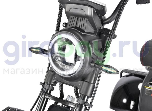 Электроскутер WHITE SIBERIA PRO TRIKE 3000W (Черный)