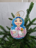 Матрешка стеклянная "Мальвина"