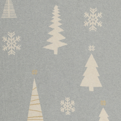 Плед из хлопка с новогодним рисунком christmas tree из коллекции new year essential, 130х180 см
