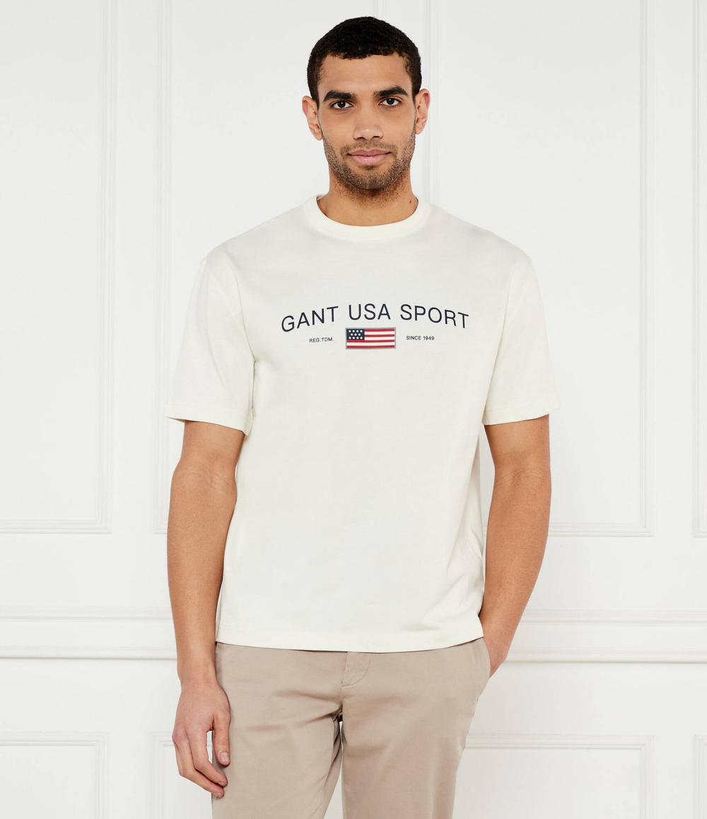 Футболка Gant - экрю(2003297)