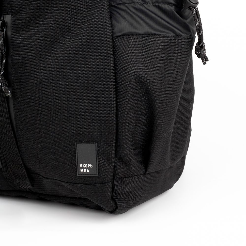 Рюкзак Якорь Сборка черный / черный рипстоп