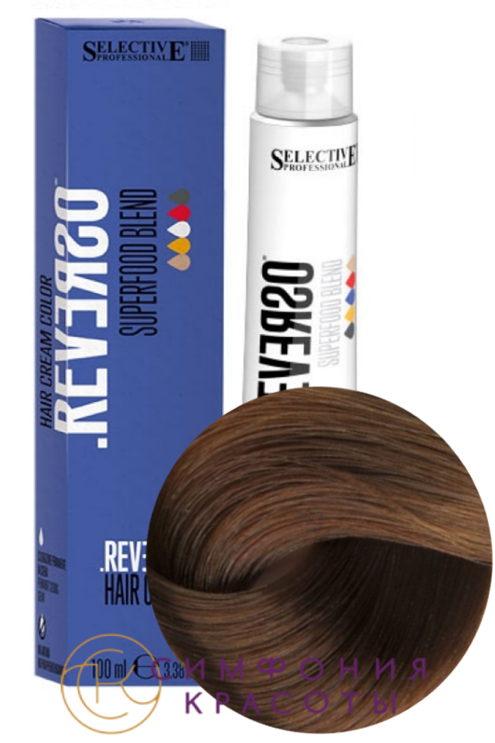 6.35 "Reverso Hair Color"Темный блонд"Какао" 100мл