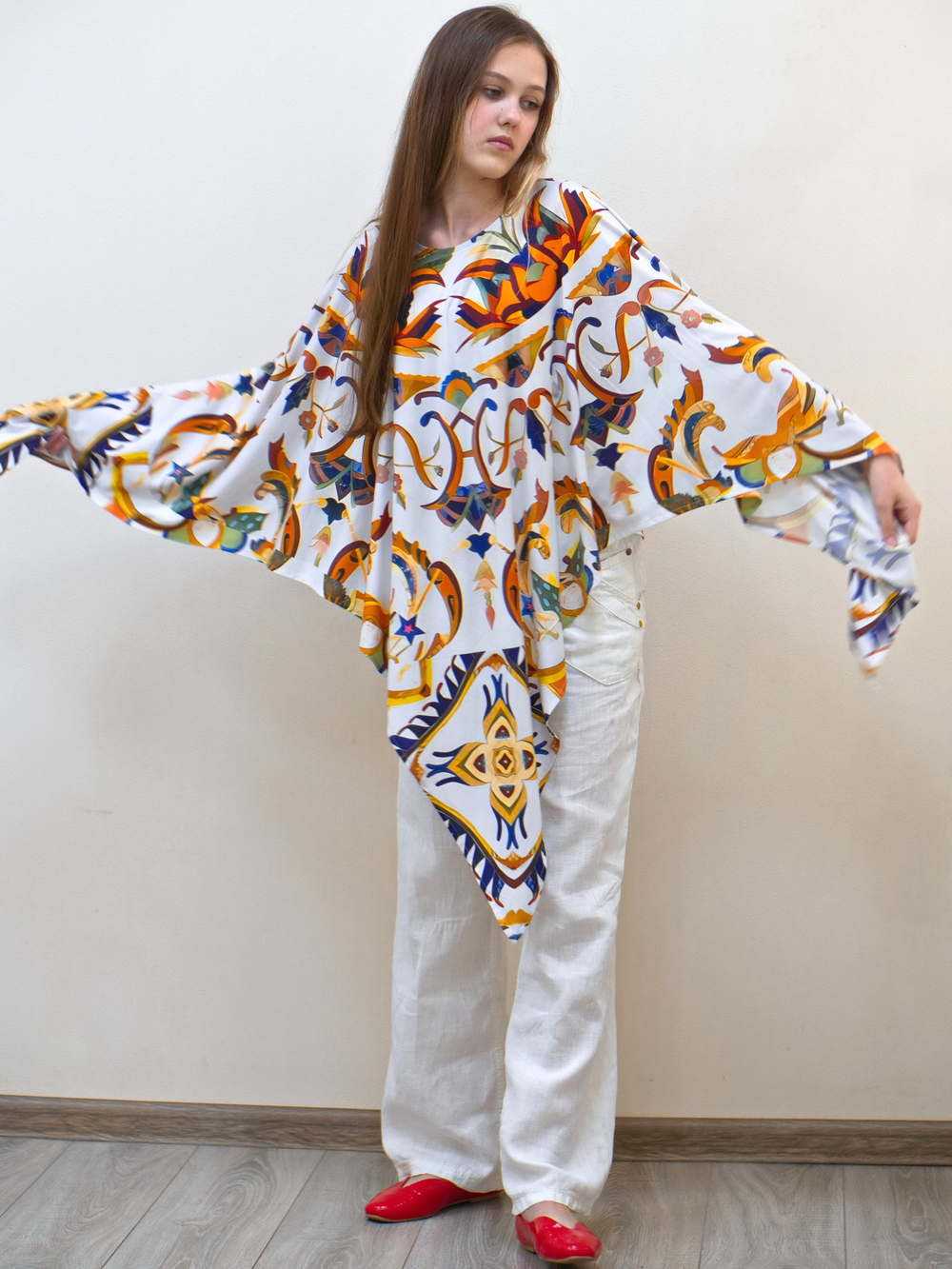 накидка пончо