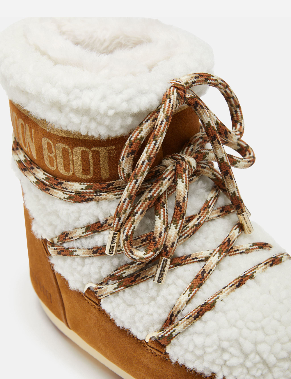 Moon Boot Lab69 Icon Low Brown Shearling Boots