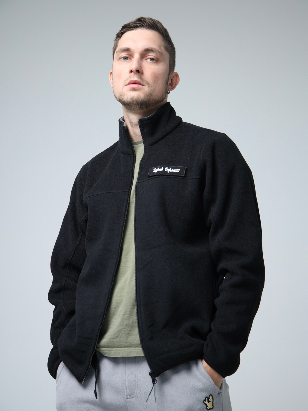 худи толстовка кофта олимпийка Город Горький флис флисовая черная черный