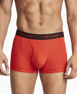 Мужские спортивные боксеры Nike Dri-Fit Ultra Stretch Micro Trunk 3P - habanero red/medium blue/obsidian