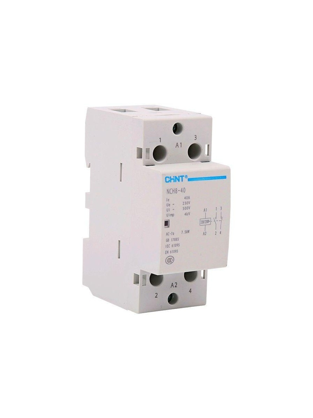 Контактор модульный NCH8-40/11 40А 1НЗ+1НО AC 220/230В 50Гц (R) CHINT 256083