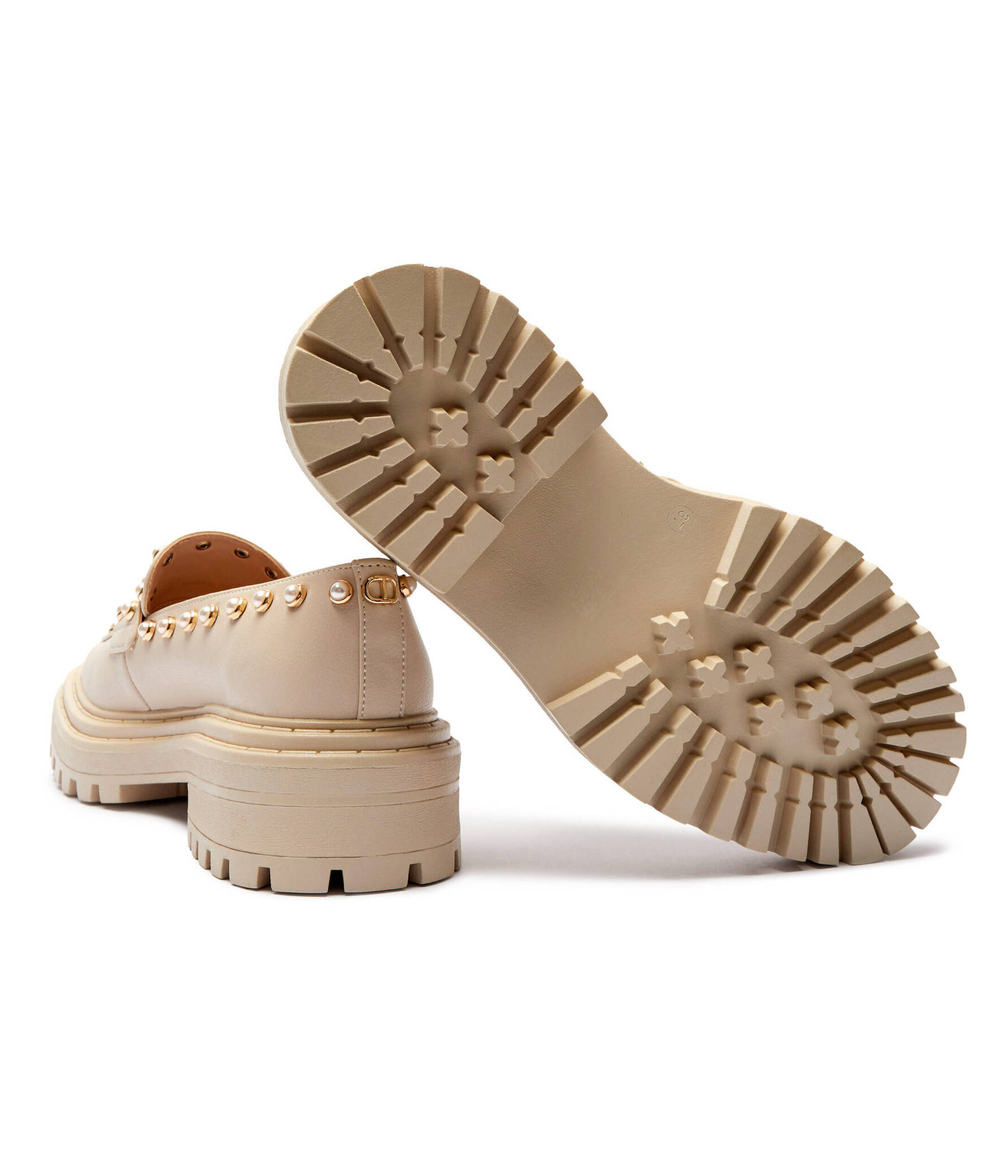 Мокасины TWINSET - бежевый(242TCP07A)