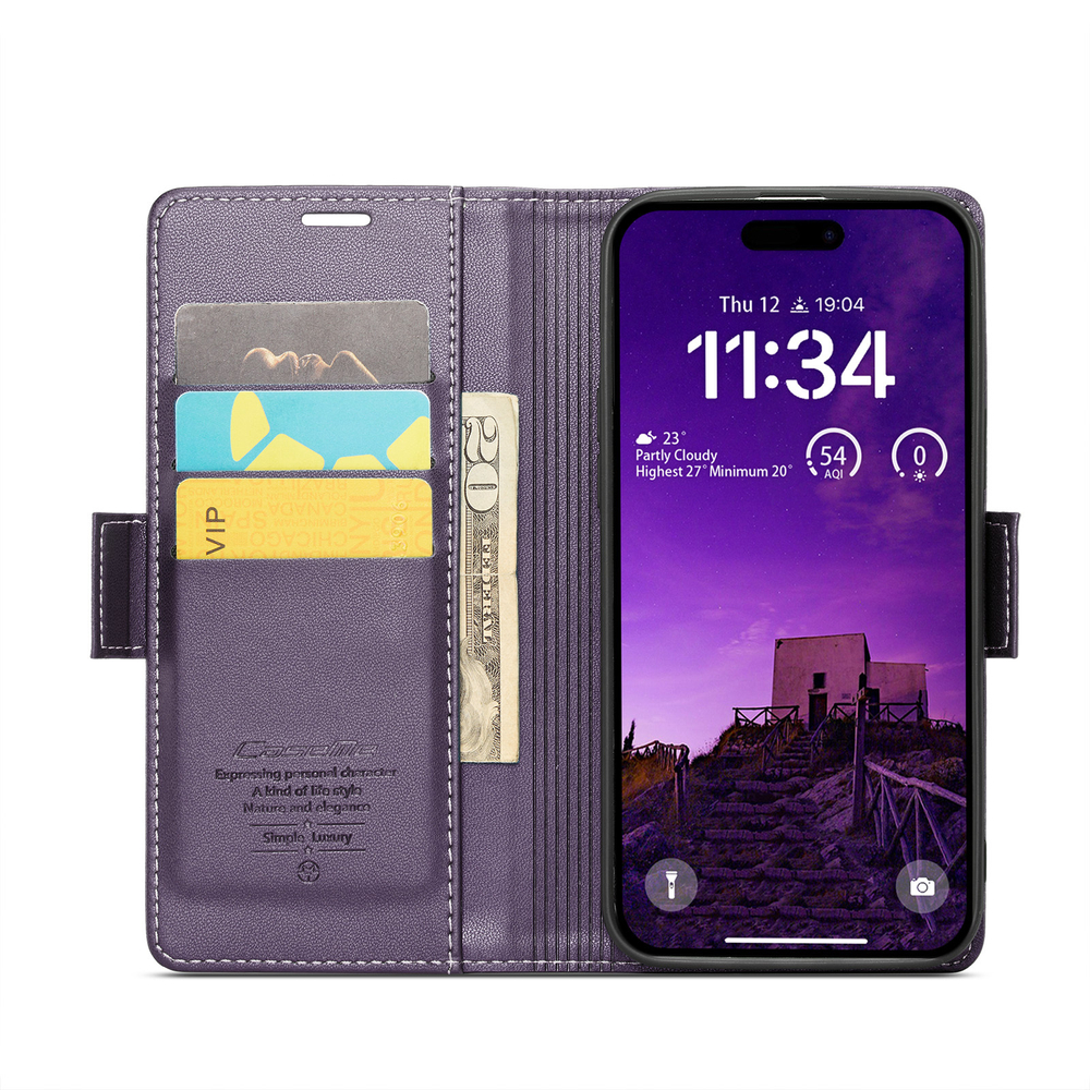 Чехол-книжка CaseMe Smooth iPhone 16 Pro