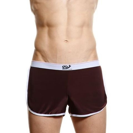 Мужские спортивные шорты коричневые WangJiang WG00125