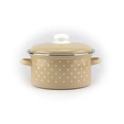 Кастрюля эмалированная 3,0л Горох мелкий-К