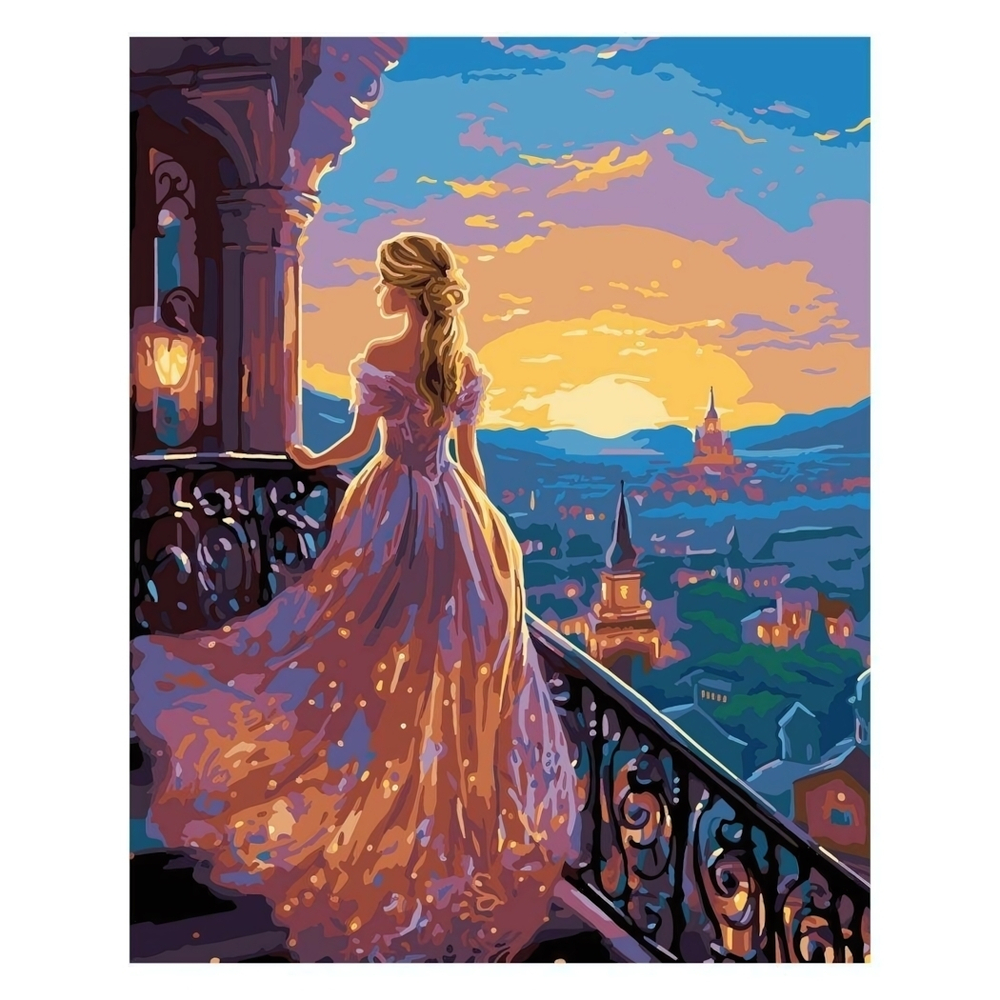 Картина по номерам 40*50см "Золушка" (Lori)