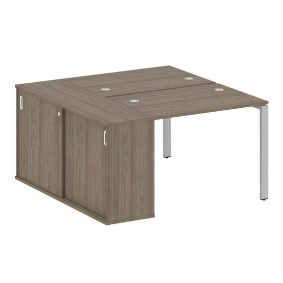 Метал Систем Рабочая станция с шкафом-купе на П-образном м/к БП.РС-СШК-1.1 Т