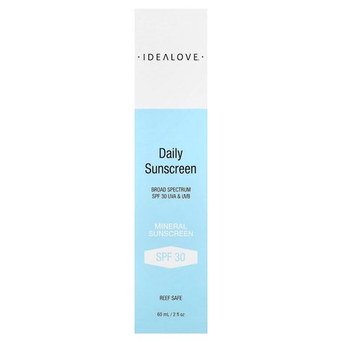 Idealove, минеральный солнцезащитный крем на каждый день, SPF 30, 60 мл