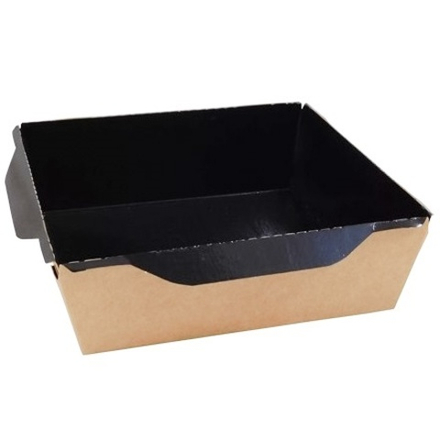 Дно OPSALAD ЧЕРНЫЙ без крышки 900мл 150*150*50 (50шт)/400