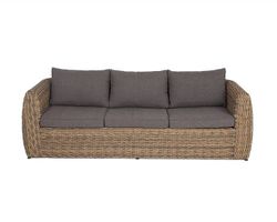 "Кальяри" диван трехместный плетеный из искусственного ротанга (гиацинт), цвет соломенный