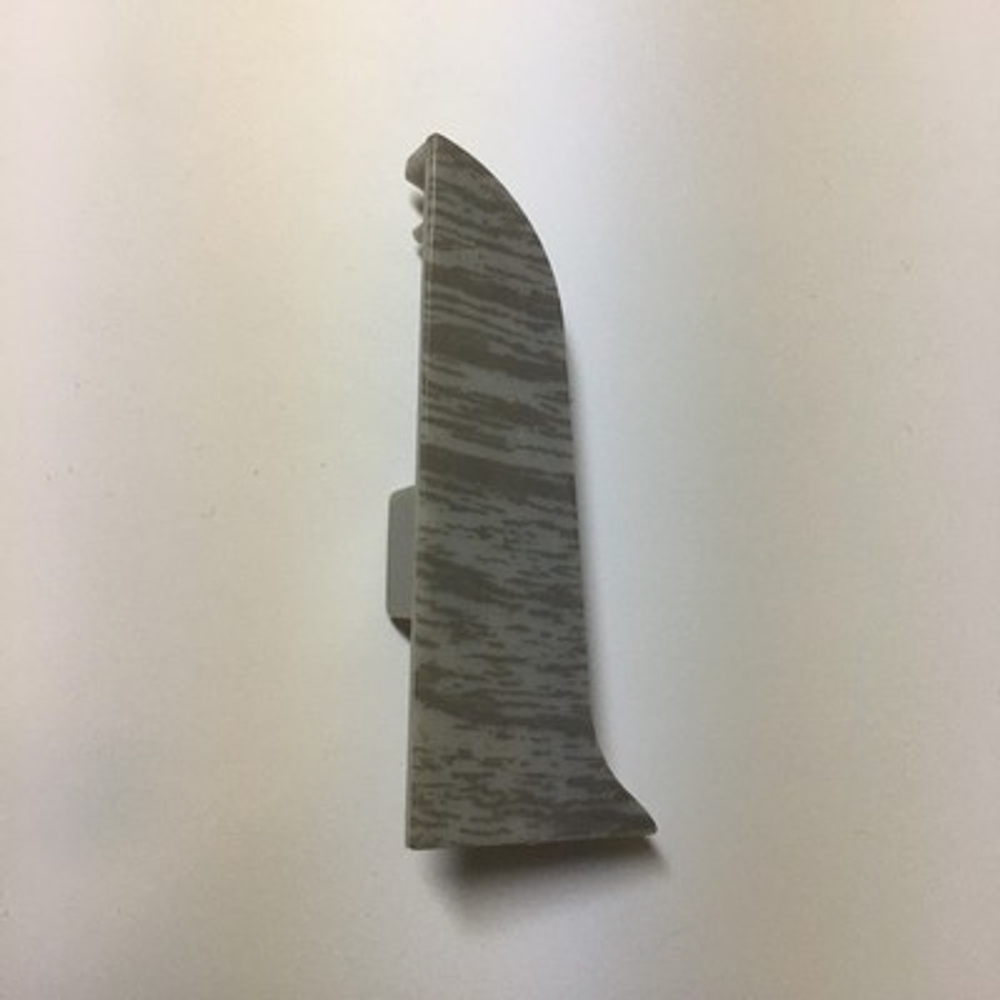 Заглушка левая к плинтусу "LIDER-62" 278 Дуб дымчатый