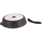 Сковорода глубокая 28см с ручкой «Грация» (черный/серебро) сгчс280а