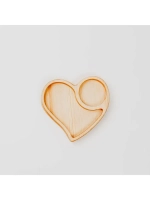 Деревянная менажница "Сердце" из кедра