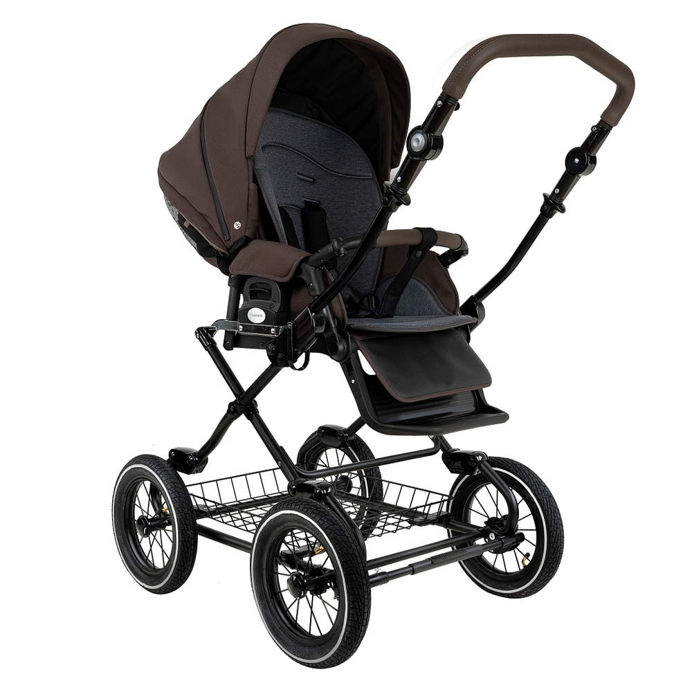 Коляска 2 в 1 ROAN BASS NEXT 2.0 CLASSIC d12 Turkish Coffe