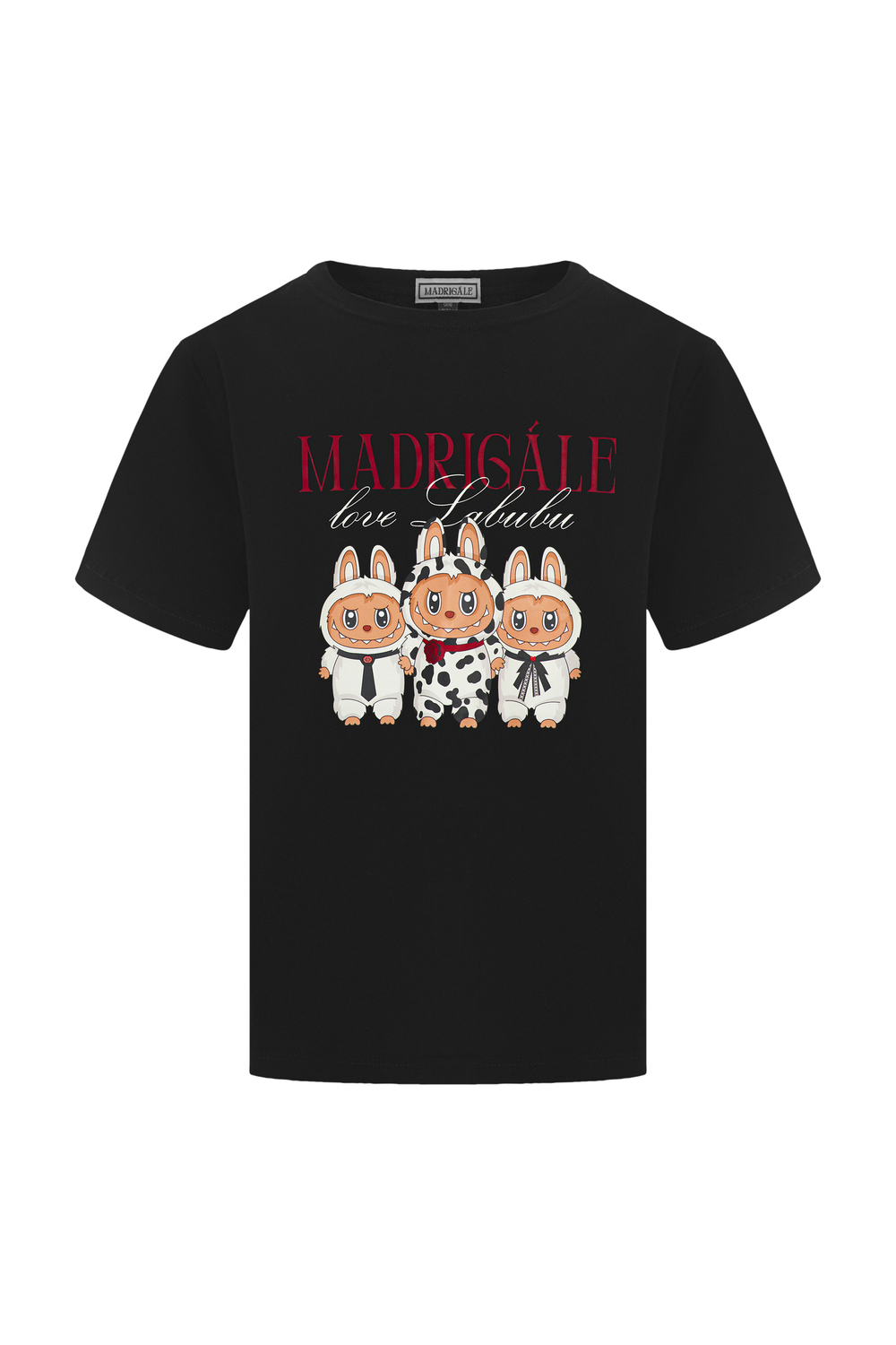 Футболка Madrigale Love Labubu в черном