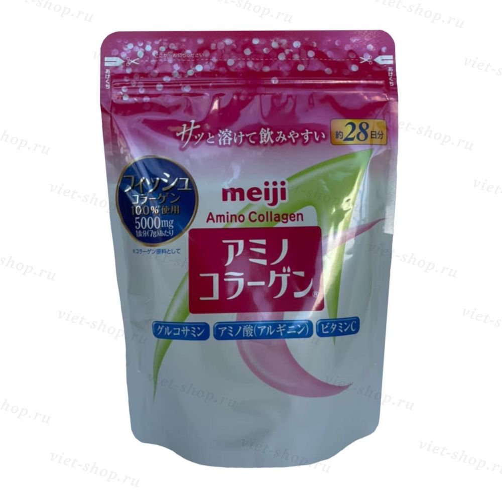 Коллаген meiji amino collagen premium, 214 гр.