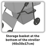 Коляска для животных Flamingo BUGGY ANDA, 46x81,5x98 см, черный