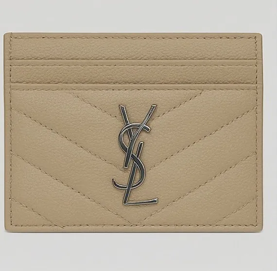 Держатель для карт Saint Laurent CASSANDRE MATELASSÉ GRAIN DE POUDRE