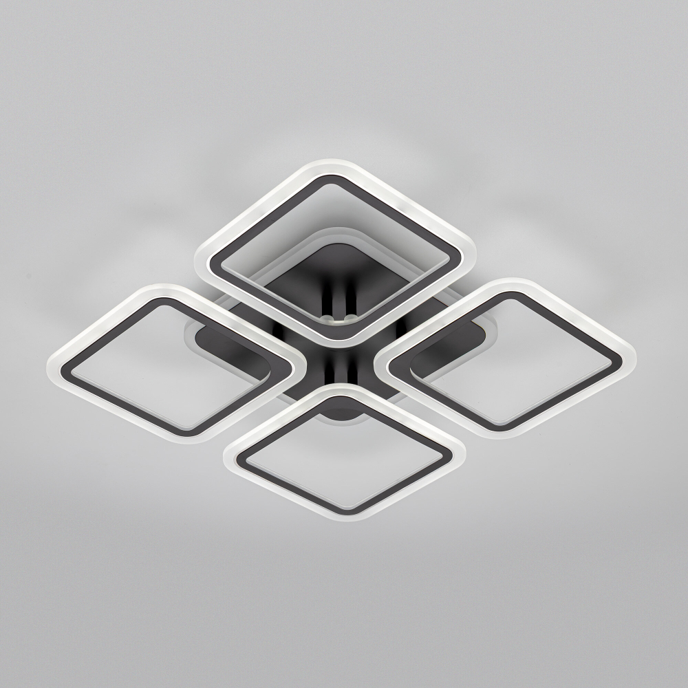 Citilux Марсель Смарт CL232A145E RGB Умная люстра Чёрная