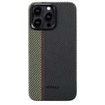 Чехол из арамидного волокна с поддержкой MagSafe PITAKA Fusion Weaving MagEZ Case 4 600D для iPhone 15 Pro Max, Overture (Увертюра)