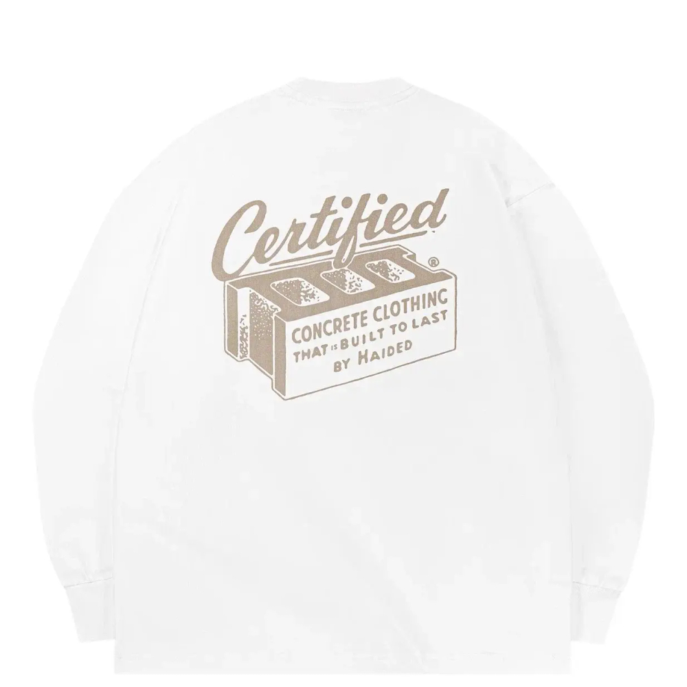 Лонгсив Haided CERTIFIED RLXD PRM LS TEE, Белый