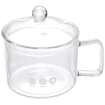 Кастрюля из боросиликатного стекла 1,35л «Хай-Тек» со стеклянной ручкой