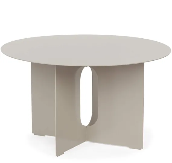 Кофейный стол Talaya Ø65х37 см, бежевый металл