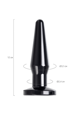 Анальная втулка TOYFA POPO Pleasure Gemini α, TPE, черная, 12,1 см
