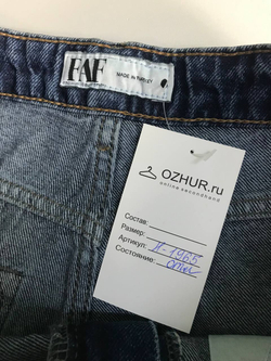 Джинсы Faf плотные, маркировка 38, визуально на 44 размер