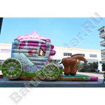 Коммерческий надувной батут "Карета принцессы"