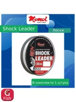Монофильная леска для рыбалки Momoi Shock Leader.37мм 30м прозрачная