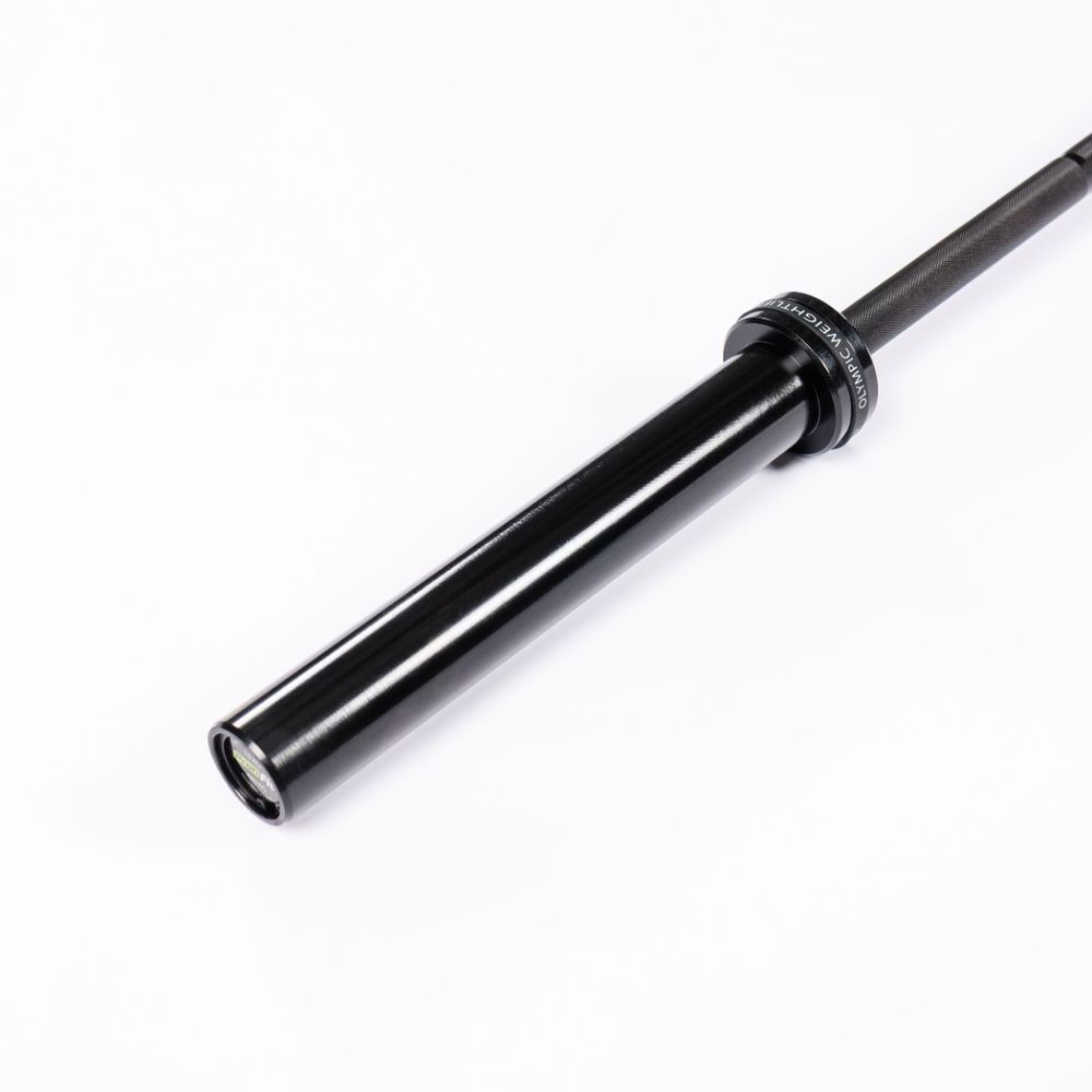 Гриф для штанги олимпийский женский 2010 мм (черный, до 480 кг, замки-пружины) D50 мм PROFI-FIT