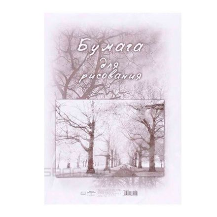 Бумага для рисования А3, 20л, 100гр/м, Полином